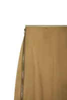 Taupe Washed Silk Pencil Skirt  image