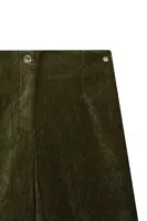 Fir green velour palazzo trousers  image