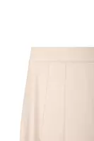 Ivory Faux Leather Skirt with Pleats  image