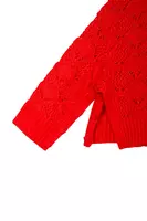 Fire Red Turtleneck Sweater  image