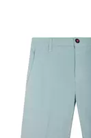 Ice Blue Velveteen Cropped Trousers  image