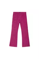 Grape Geometric Textured Velveteen Trousers  image