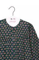 Bottle Green Floral Polka Dot Shirt  image