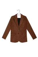 Blazer in jersey con stampa astratta image