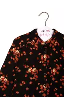 Black Ditsy Floral Print Jersey Shirt  image