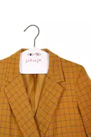 Mustard Checked Blazer  image