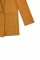 Mustard Checked Blazer  image