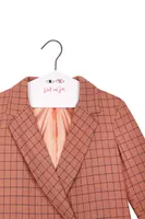 Blazer a quadri rosa cipria image