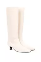 Ivory Leather Boots  image