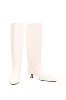 Ivory Leather Boots  image