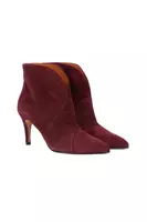 Aubergine Suede Ankle Boots  image