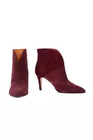 Aubergine Suede Ankle Boots  image