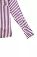 Grape Striped Shirt with Neckline Ties  image