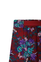 Pantaloni granato e viola con stampa a bouquet image