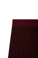 Wine Knit Pleated Skirt  image