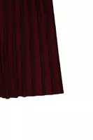 Wine Knit Pleated Skirt  image