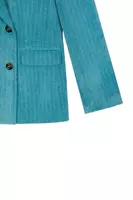 Aqua Corduroy Tailored Pant Suit  image