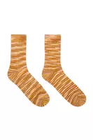 Mustard and Brick Ribbed Socks  image