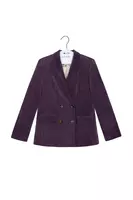 Grape Corduroy Tailored Pant Suit  image