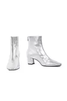 Metallic Silver Ankle Boots  image