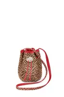 Animalier Ponyskin Bucket Bag with Crystal Fastening image