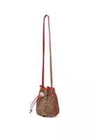 Animalier Ponyskin Bucket Bag with Crystal Fastening image