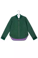 Bottle Green Quilted Jacket  image