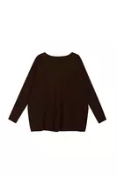 Chocolate Brown Oversized Cashmere Sweater  image