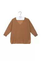 Camel Oversized Cashmere Sweater  image