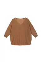 Camel Oversized Cashmere Sweater  image