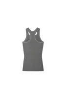 Metallic Pewter Knit Racer Back Tank Top  image