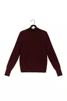 Aubergine Turtleneck with Cut Out  image