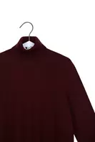 Aubergine Turtleneck with Cut Out  image