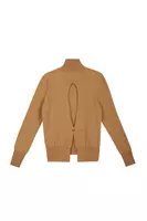 Camel Turtleneck with Cut Out  image