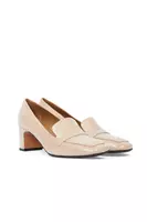 Light Mocha Patent Leather Pumps  image