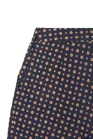 Pantaloni in jersey jacquard blu navy e cammello image