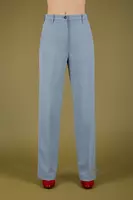 Dusty Blue Tailored Trousers  image