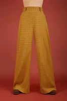 Mustard Checked Trousers  image