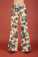 Rose Print Corduroy Trousers  image