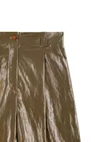 Pantaloni metallizzati oro antico image