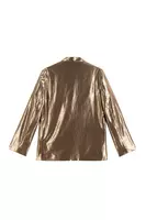 Blazer ampio metallizzato oro antico image