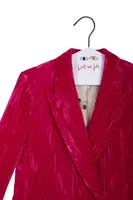 Tailleur Sartoriale in Velluto Fucsia image