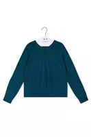 Petrol Green Cableknit Sweater  image