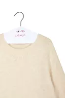 Oatmeal Melange Oversized Sweater  image