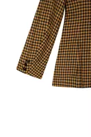 Camel and Black Checked Blazer  image