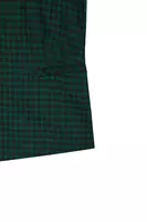 Bottle Green and Navy Checked Gilet  image