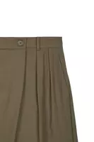 Khaki Green Wrap Trousers  image