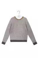 Stone Grey and Brown Sweater  image