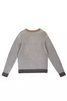 Stone Grey and Brown Sweater  image