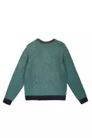 Dusty Green and Charcoal Sweater  image